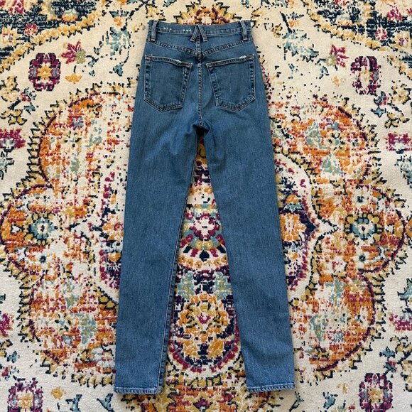 SLVRLAKE Beatnik High Rise Slim Leg Jeans Womens Size 24 Straight Leg Stretch - Picture 11 of 11